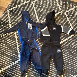 Nike Dri-FIT Black and Blue Hoodie